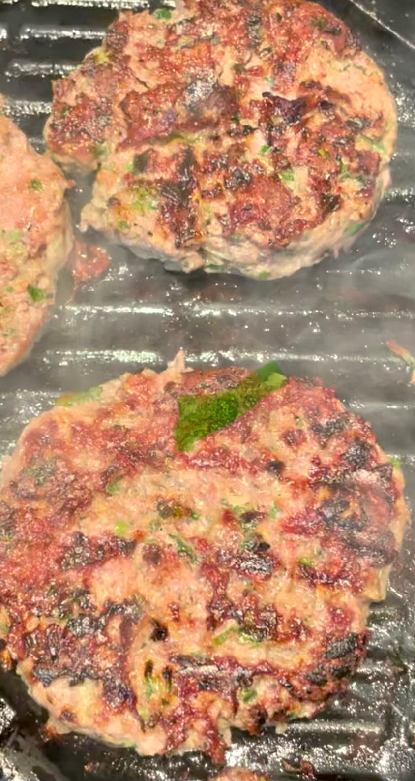 Grass fed seasoned Lamb Burger Patties