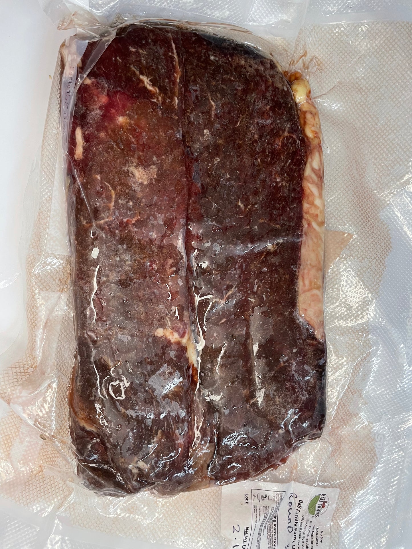 Grassfed Grass-Finished Beef Round Steak